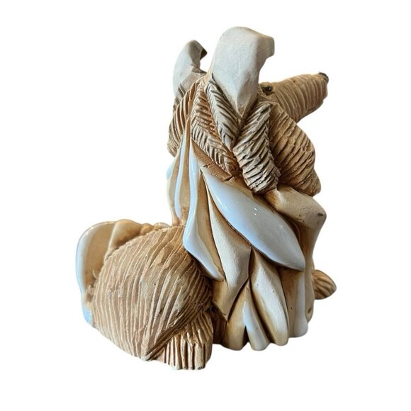 Collie Dog Figurine Ceramic Lying Down Legs Crossed Uruguay Artesania Rinconada - Picture 4 of 7